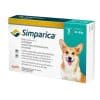 SIMPARICA 40 MG 10.1 A 20 KG (TURQUESA)